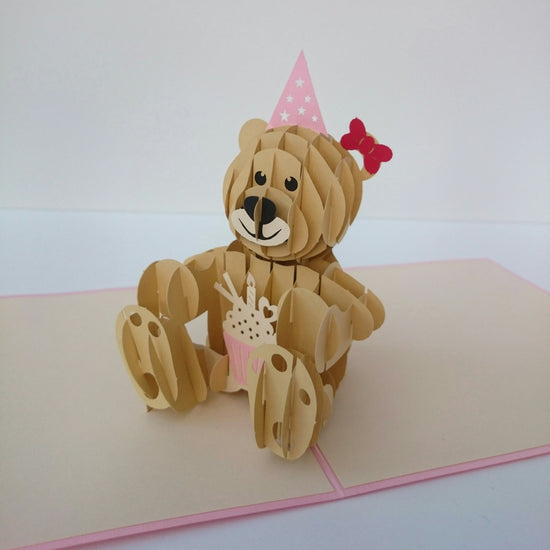Teddy Bear 3D Pop Up Card
