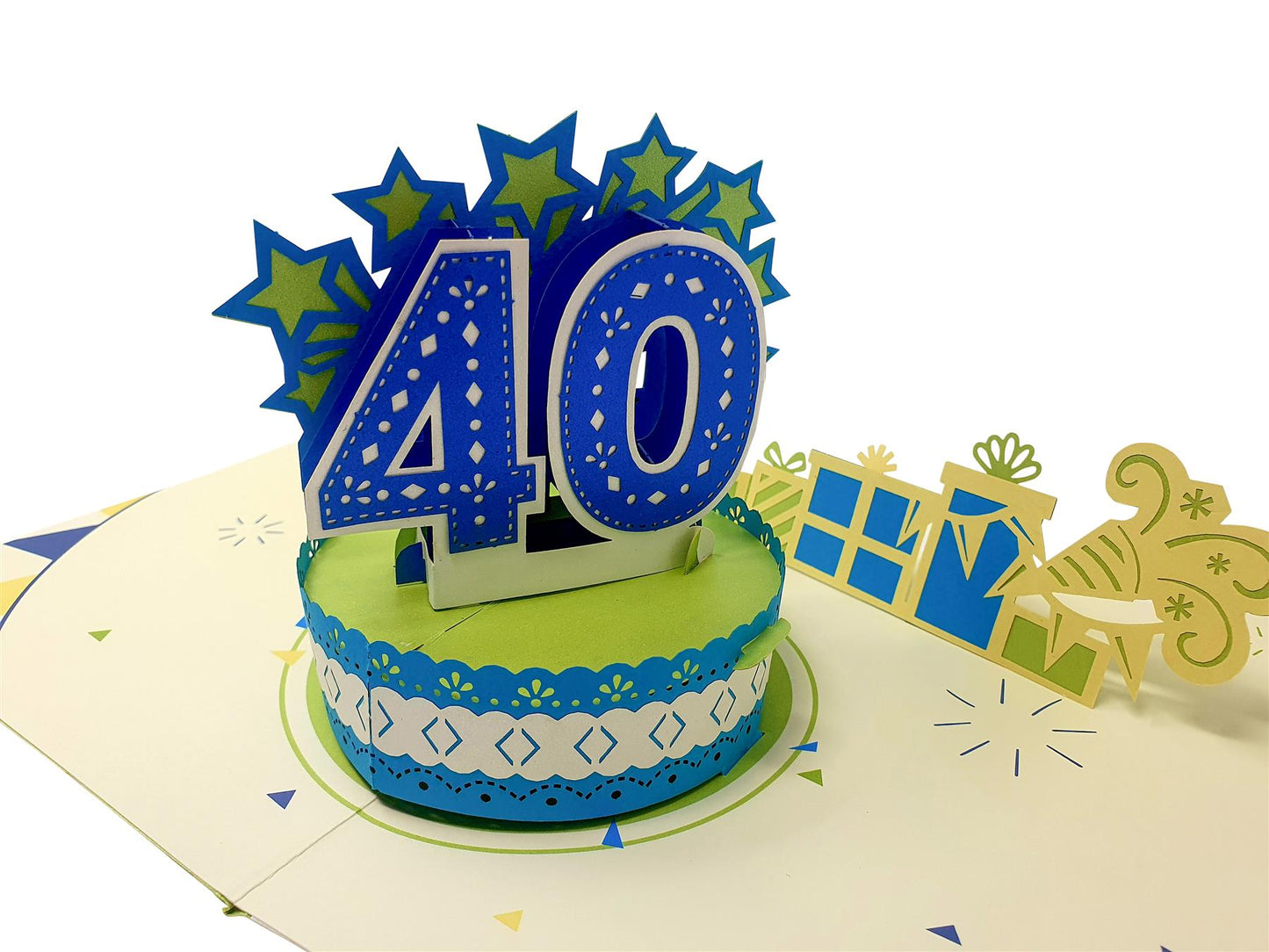 40th Birthday Pop Up Card