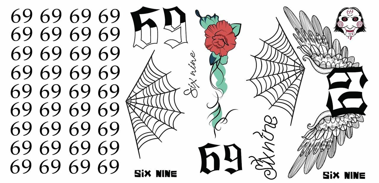 6ix9ine Temporary Tattoos