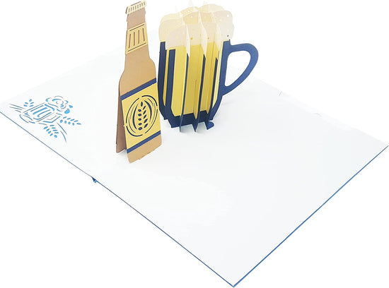 Beer Cheers 3D Pop Up Card