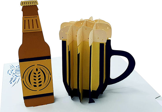 Beer Cheers 3D Pop Up Card