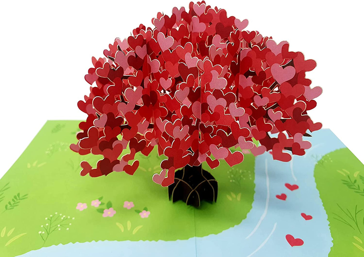 Tree of Hearts Love 3D Pop Up Card