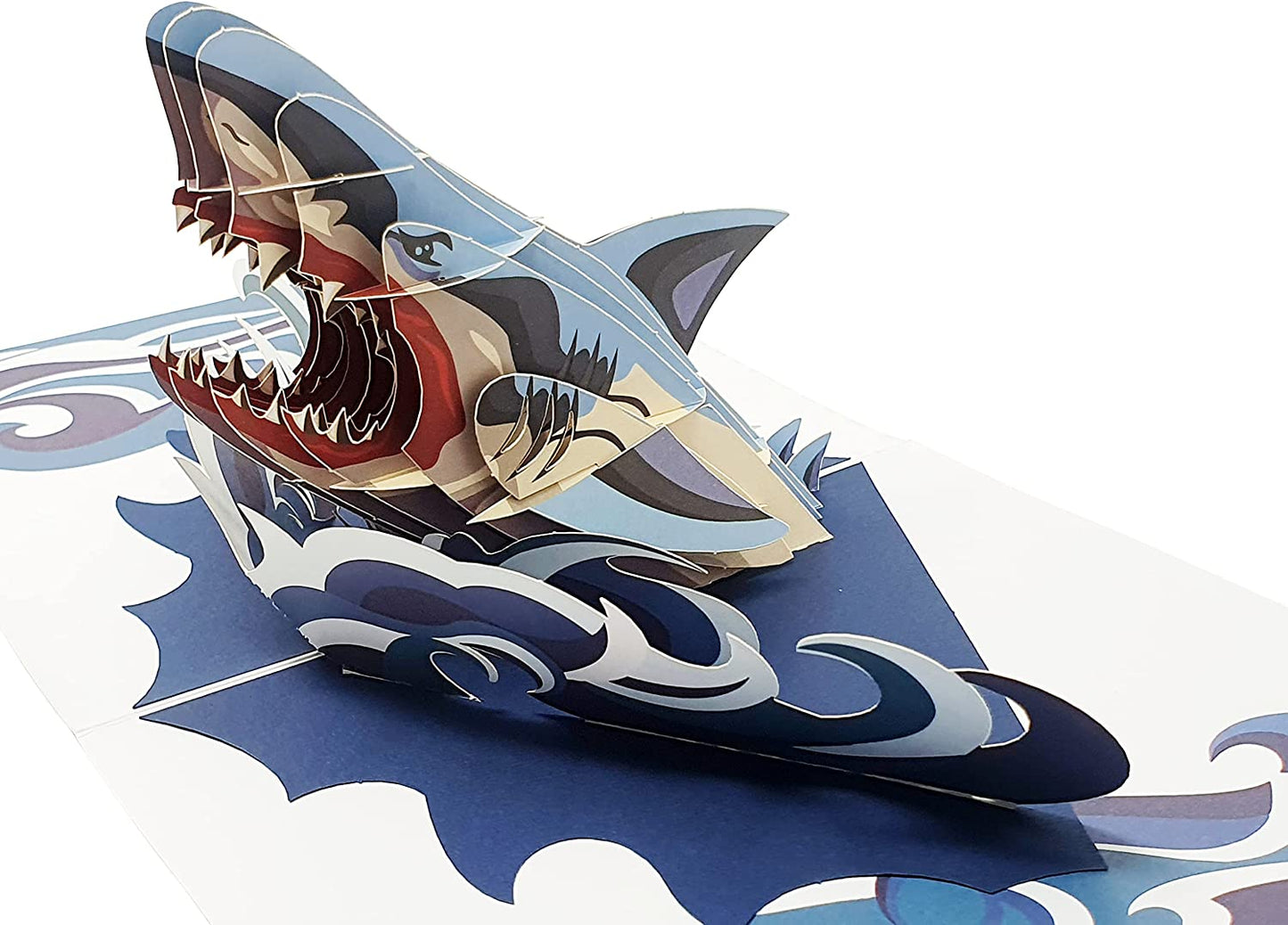 Magalodon Shark 3D Pop Up Card