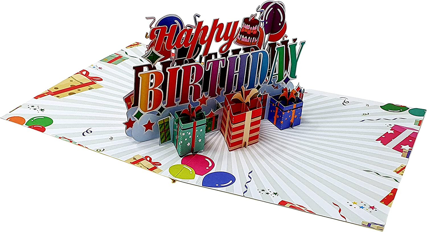 Happy Birthday 3D Pop UP Card