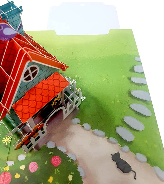 Sweet Family House Pop Up 3D Greeting Cards