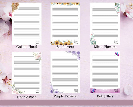 JW Letter Writing A4 Pad Stationery Paper Lined Gift Notepad Writing Sheets