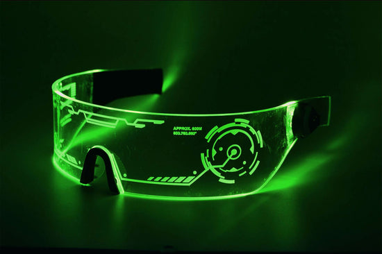 goggles cyberpunk Cyberpunk LED Tron Visor Glasses - Cosplay - CyberGoth