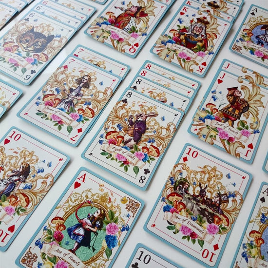 Alice in Wonderland Playing Cards - Perfect for Themed Parties, Games & Decor