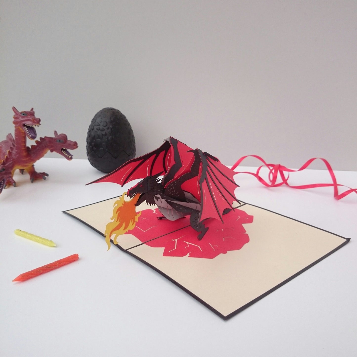 Dragon Fire Fantasy 3D Pop Up Card