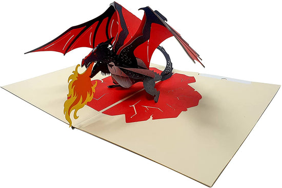 Dragon Fire Fantasy 3D Pop Up Card