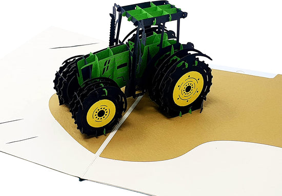 Load image into Gallery viewer, Tractor 3D Pop Up Card
