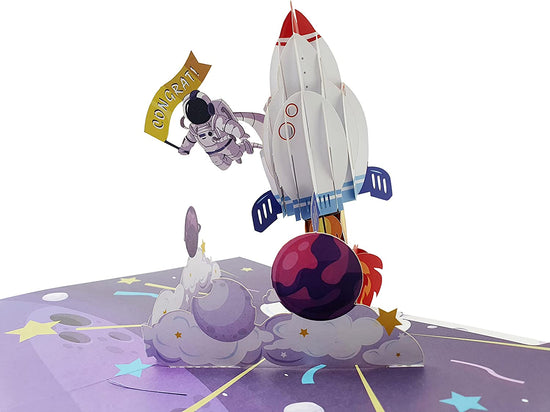 Space Rocket 3D Pop Up Card