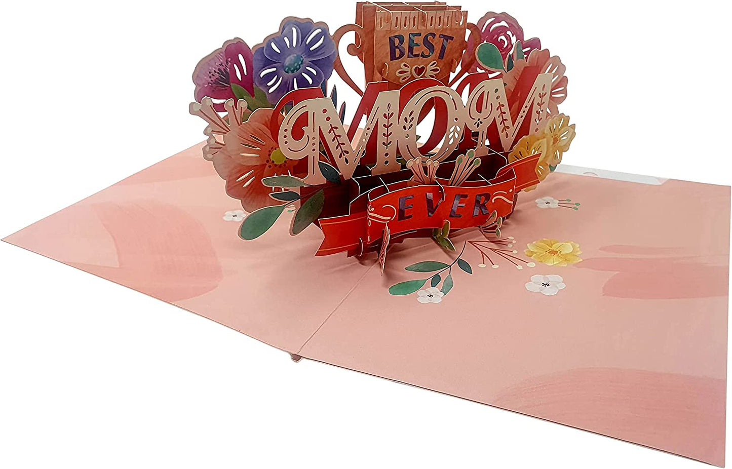 Load image into Gallery viewer, Best Mom Ever 3D Pop Up Card
