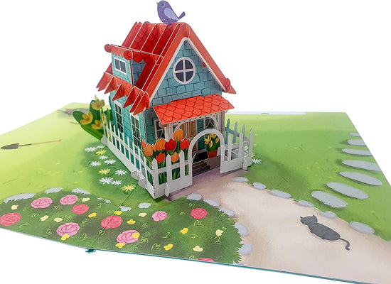 Sweet Family House Pop Up 3D Greeting Cards