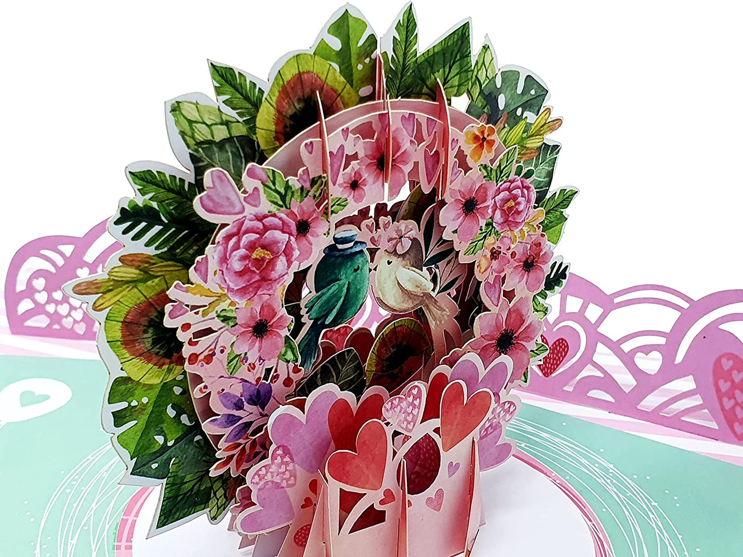 Flower Wreath 3D Pop Up Card