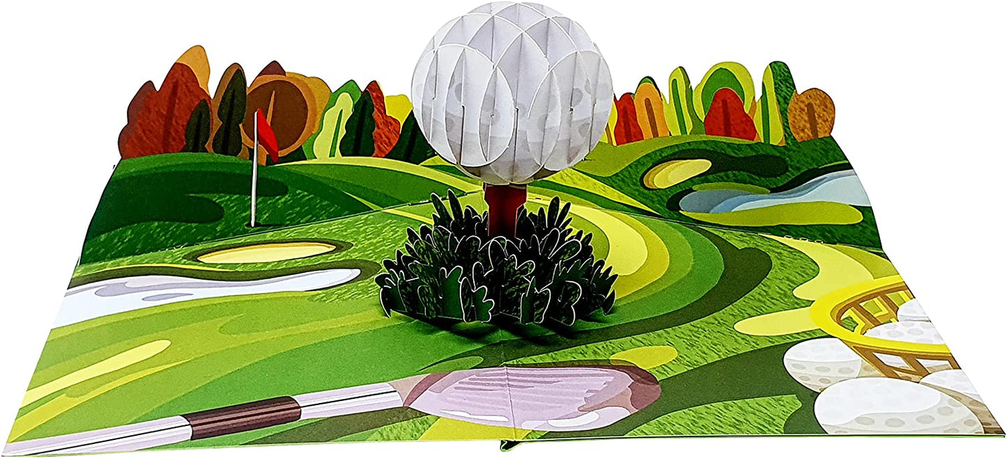 Golf Ball Pop Up Card