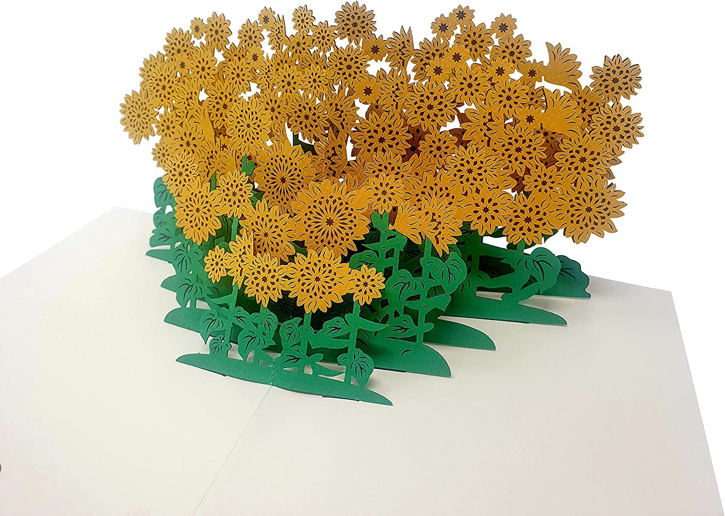 Yellow Sunflower Field 3D Pop Up Card