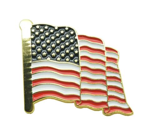 Load image into Gallery viewer, Enamel Pin American Flag Pin Hard Enamel United States of America Flag Lapel Pin USA Flag
