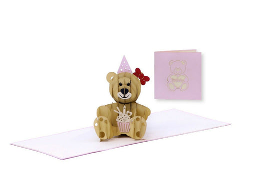 Teddy Bear 3D Pop Up Card